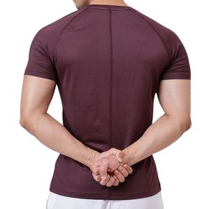 Camiseta Deportiva de Secado Rápido con Cuello Redondo, Elástica en 4 Direcciones, Transpirable, Compresiva, Ecológica, para Verano, Entrenamiento Muscular, 100% Algodón - Product Image 4