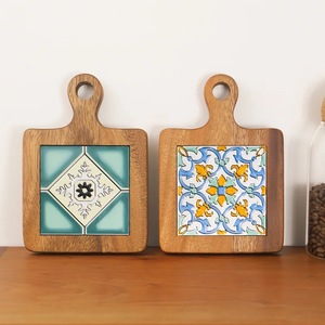 Posavasos de madera de mármol para bebidas, juego de posavasos de sublimación clásico al por mayor, protección de mesa, alfombrilla para taza de té, cerveza, café, bebida - Product Image 4