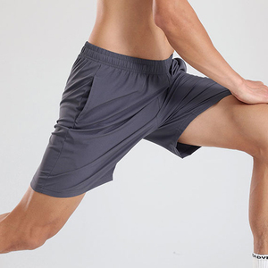 Customized Elastic Waist Athletic Summer Fitness Wear Solid Pattern Plain Dye <b>Mens</b> Workout Jogging <b>Shorts</b> Sport Exercise <b>Shorts</b> - Product Image 1