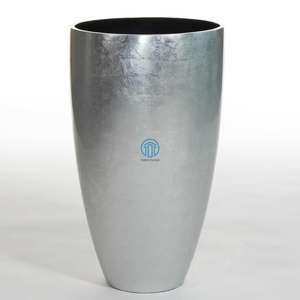 Maceta de Fibra de Vidrio de Grado Comercial, Ligera, para Interiores y Exteriores, Moderna, Plateada, Venta al por Mayor de Fábrica - Product Image 1