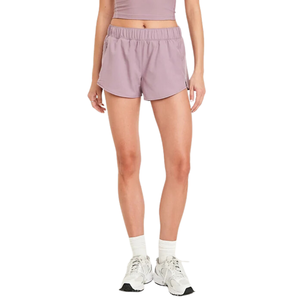 Meilleur short de course technique extensible taille haute à taille moyenne cordon de serrage élastique pour le confort du nombril assis lâche hanche cuisse respirant - Product Image 4