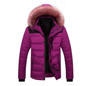 Abrigo de Invierno para Hombre, Parka Casual de Moda, Chaqueta con Capucha de Color Sólido, Ropa de Abrigo para la Nieve - Product Image 1