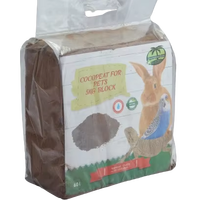 Produits écologiques de qualité pour animaux de compagnie 100% naturel compressé 5kg Cocopeat Block Solution de literie parfaite pour les reptiles et les amphibiens