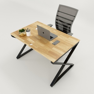 XConcept HBXC005 Modern Minimalist 80x120 Rubberwood Freestanding Rectangular Ergonomic <b>Desk</b> for Office or <b>Study</b> Melamine Style - Product Image 1