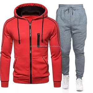 Breathable Pullover Jogging Suits Custom <b>Hoodies</b> Skinny Jogger Sports Tracksuit Available in All Colors - Product Image 6