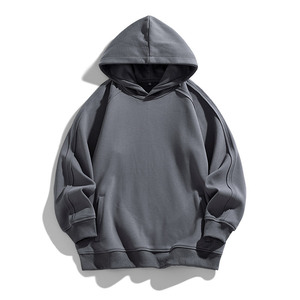 OEM personalizado impreso bordado logotipo diseño hombres sudadera 2023 otoño nueva juventud casual simple color sólido pulóver sudadera - Product Image 4
