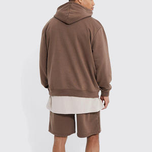 Ensemble de sweat à capuche personnalisé en molleton de coton blanc unisexe décontracté de haute qualité ensemble de shorts à capuche pour hommes 2026 - Product Image 5