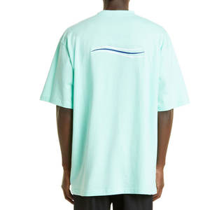 Camiseta lisa en blanco de alta calidad, Camiseta de algodón con estampado de logotipo personalizado, camiseta de talla grande para hombre - Product Image 2