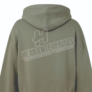 Sudadera con cremallera de gran tamaño 100% algodón personalizado Boxy Streetwear Sudadera con capucha de invierno con cremallera doble de peso pesado bordado de alta calidad - Product Image 6