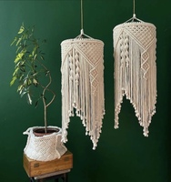 Abat-jour en macramé de Style bohème bohème coton décor à la maison gland frange suspendus lustres de plafond pendentif abat-jour