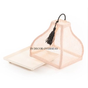 Alambre de metal resistente con recubrimiento en polvo de Color blanco Bandeja de servicio de mesa de hotel y restaurante de diseñador elegante único - Product Image 3