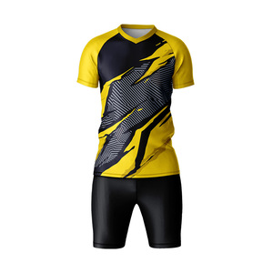 Camisetas de fútbol deportivas transpirables de poliéster liso personalizadas para hombre, conjuntos de uniformes de fútbol, conjuntos de camisetas de fútbol - Product Image 6