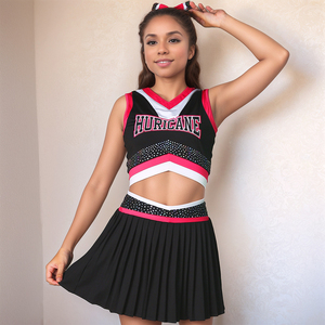 Uniformes de Animadoras Personalizados de Alta Calidad, Últimos Diseños, 100% Poliéster, Venta al Por Mayor 2026 - Product Image 1