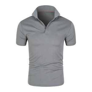 เสื้อโปโลสำหรับผู้ชายระบายอากาศได้ดีผ้าฝ้าย100% แขนสั้นป้องกันรอยยับออกแบบโลโก้ได้ตามต้องการ OEM - Product Image 5