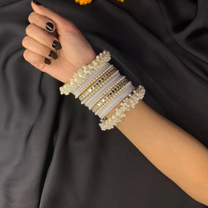 ชุดกำไลเจ้าสาวทำมือสำหรับสาวๆดีไซน์หรูหรามาใหม่กำไลหลากสีสำหรับงานแต่งงานของผู้หญิง - Product Image 1