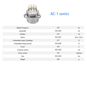Gia tốc kế Thạch anh AC-1 chính xác cao | điều hướng quán tính, kiểm tra độ rung, ứng dụng hàng không vũ trụ - Product Image 3