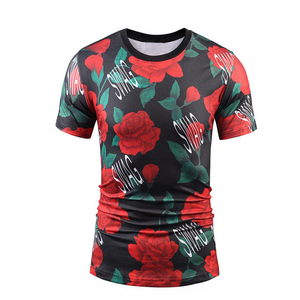 Camiseta de manga corta con estampado 3D de oso águila impresa en 3D para hombre, moda deportiva para Resort al aire libre, poliéster/algodón - Product Image 2