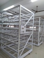 Étagère de stockage industrielle en acier inoxydable pour laboratoire de culture cellulaire, pour salles de culture, 4 niveaux ETCR-4R