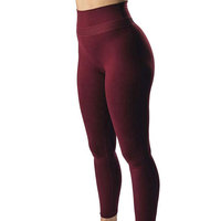 Nouveau design tendance, leggings respirants, antibactériens, écologiques, tricotés, pour femmes, taille haute, longueur genou, séchage rapide