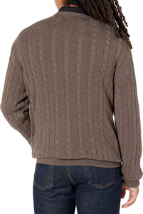 Vêtements d'hiver Nouveaux hommes O-Neck Youth Solid Color 100% Cotton Breathable Quick Dry Soft Casual Warm Knit Sweater - Product Image 5