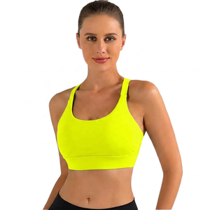 Soutien-gorge une pièce de sport pour femme grande taille ROLEIN à séchage rapide, doux, haute résistance, avec dentelle, en Spandex/Nylon, maintien moyen, maille - Product Image 6