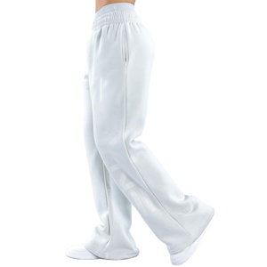 กางเกงวอร์มผู้หญิงดีไซน์ใหม่ปี 2026 ทรงโอเวอร์ไซส์ สำหรับเล่นกีฬา ออกกำลังกาย ผ้าฟลีซเนื้อนุ่ม สีพื้น ขากว้าง ใส่ได้ในฤดูใบไม้ร่วง - Product Image 4