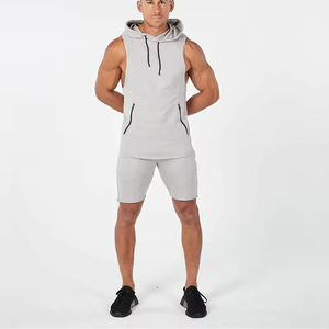 Pantalones cortos atléticos de verano de alta calidad para hombre estilo informal de lona con logotipo personalizado impreso bajo MOQ Color sólido precio de fábrica - Product Image 5