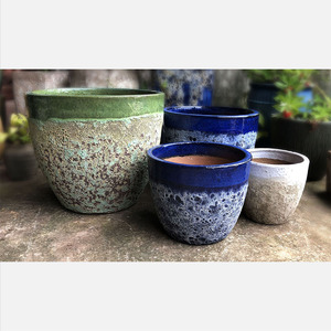 Custom Designed Rustic Atlantic Style Ceramic <b>Clay</b> Garden Decorative Pottery <b>Planters</b> for Outdoor Home Decor and Nursery - Product Image 3