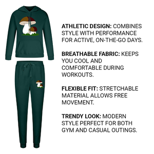 Ensemble de survêtements à capuche athlétique élégant pour femmes, combinant survêtements mode et performance pour femmes - Product Image 4
