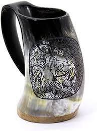Vente en gros de tasse à corne à boire Viking de style naturel de qualité supérieure Technique finie et polie à la main pour la bière et l'eau à usage personnalisé - Product Image 4
