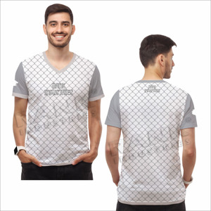 เสื้อยืดคอวีผู้ชาย ดีไซน์ใหม่ ลายพิมพ์ทันสมัย ผ้าฝ้าย 100% ระบายอากาศได้ดี ทรงหลวม สวมใส่สบาย เหมาะสำหรับฤดูร้อน - Product Image 4