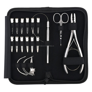 Premium Quality Rainbow Color Custom logo Mini Multipurpose <b>Thread</b> Cutting Scissor Hair Extension <b>Tools</b> Kit - Product Image 3