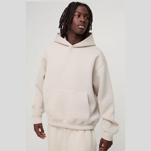 Venta al por mayor de alta calidad de lujo 420gsm polar 100% algodón sudaderas con capucha de gran tamaño personalizado hombro caído sudadera bordada - Product Image 5