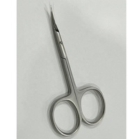Ciseaux à ongles de beauté professionnels avec design incurvé lame en acier inoxydable pointe pointue Logo personnalisé pour la manucure et la coupe des cuticules