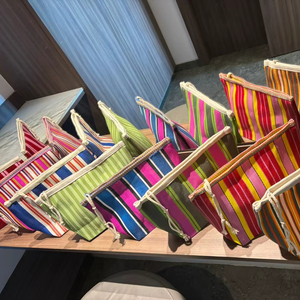 กระเป๋าเดินทางกันน้ำแบบใช้ซ้ำได้ ผลิตจากพลาสติกรีไซเคิล ไนลอนทอ ลายทางหลากสี ขนาดใหญ่ เป็นมิตรกับสิ่งแวดล้อม สำหรับผู้หญิง - Product Image 1