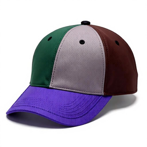 Casquette de baseball OEM personnalisée à 6 panneaux, design bicolore, visière incurvée, chapeau de sport réglable - Product Image 3