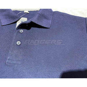 Polo Slim Fit pour hommes T-shirt à la mode bleu foncé avec broderie personnalisée Fabricant de polo Vente en gros Meilleures ventes de polos - Product Image 2