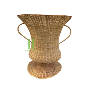 Urna de mimbre moderna para decoración del hogar Con pedestal (44 '') Florero de mimbre tejido a mano OEM Personalizar tamaños y colores de la fábrica de Vietnam - Product Image 2