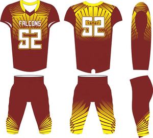 Nuevo Conjunto de Uniforme de Fútbol Americano Personalizado, Pantalones y Camiseta de Secado Rápido con Protección Anti-UV para Hombre - Product Image 2