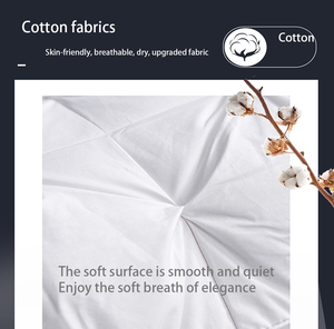 Cuscini in piuma <span class=keywords><strong>d</strong></span>'<span class=keywords><strong>oca</strong></span> bianca di lusso a prova di <span class=keywords><strong>piumino</strong></span> King Queen 100% cotone cuscino rettangolare in stile 3D per te regalo amante - Product Image 4