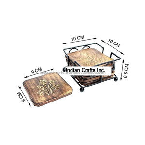ที่รองแก้วไม้ตกแต่งบ้านสำหรับห้องครัวและที่รองแก้วไม้มะม่วง - Product Image 6