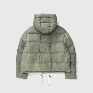 Vestes d'hiver en duvet pour hommes personnalisées avec capuche amovible, veste matelassée vintage résistante à l'eau pour les sports de plein air - Product Image 2