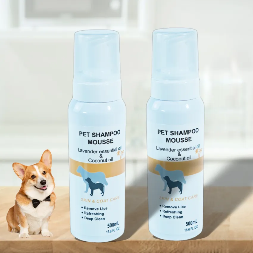 الأكثر مبيعا مخصص موس القط الشامبو الكلب جل الاستحمام إزالة القمل التنظيف العميق فيتامين e الشامبو صب شين الشامبو للكلاب