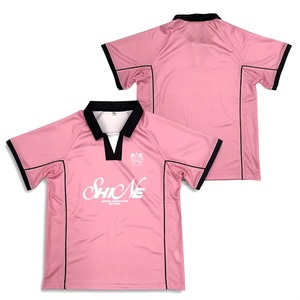 Camiseta de fútbol con logotipo impreso por sublimación personalizada al por mayor, camiseta transpirable de poliéster que absorbe la humedad - Product Image 2