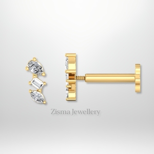 Pendientes de lujo con diamantes de pera y marquesa para mujer, oro de 14K y 18K, diamantes naturales VVS DEF con certificación GIA - Product Image 5