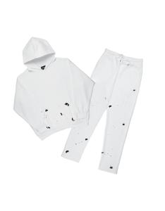 กางเกงผ้าฟลีซกางเกงสองชิ้นแบบสวมหัวแนววินเทจระบายอากาศได้ดีชุดไซส์ใหญ่พิเศษสำหรับฤดูหนาว - Product Image 4