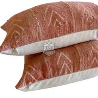 Taie d'oreiller long traversin fait à la main, bloc imprimé, tapis lombaire, oreiller Long, housse de coussin pour usage domestique, 2023