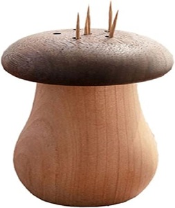 PUSELIFE Caja de palillos de madera con forma de seta bonita creativa de nuevo diseño para cocina de F S International - Product Image 2