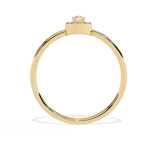 Anillo de Diamantes de Corte Brillante con Certificación IGI de Oro Amarillo de 14K para Mujer, Joyería Fina de Lujo, Diamantes Naturales de Calidad VS - Product Image 6