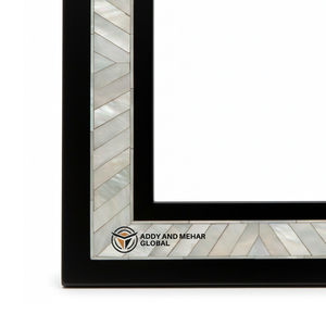 Handcrafted Black Mother of Pearl Inlay <b>Photo</b> <b>Frame</b> Luxury Shell Mosaic Design Decorative Bone <b>Frame</b> for Wholesale - Product Image 2